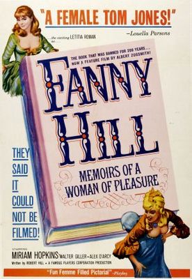 Fanny Hill movie poster (1964) wooden framed poster