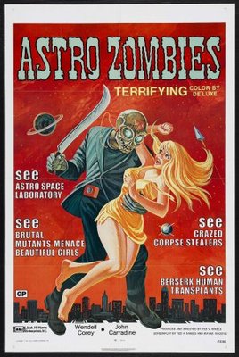 The Astro-Zombies movie poster (1969) metal framed poster