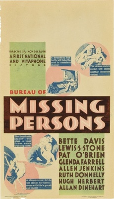 Bureau of Missing Persons movie poster (1933) puzzle MOV_611eb418