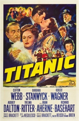 Titanic movie poster (1953) metal framed poster