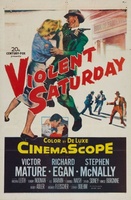 Violent Saturday movie poster (1955) hoodie #731238