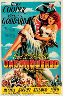 Unconquered movie poster (1947) wooden framed poster