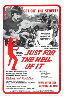 Just for the Hell of It movie poster (1968) metal framed poster