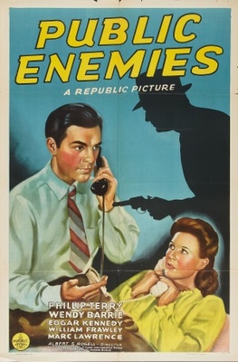 Public Enemies movie poster (1941) pillow