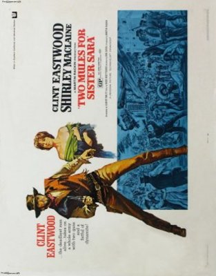 Two Mules for Sister Sara movie poster (1970) wood print