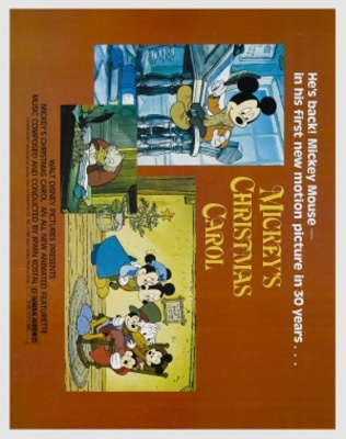 Mickey's Christmas Carol movie poster (1983) metal framed poster