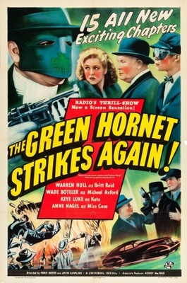 The Green Hornet Strikes Again! movie poster (1941) wood print
