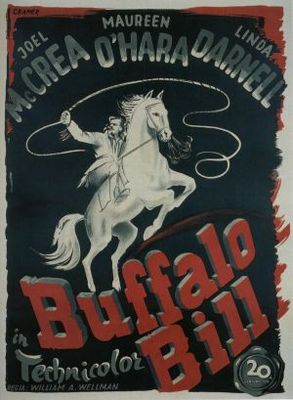 Buffalo Bill movie poster (1944) pillow