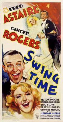 Swing Time movie poster (1936) canvas poster