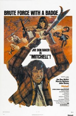 Mitchell movie poster (1975) wood print