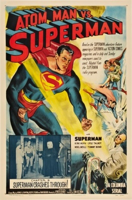 Atom Man Vs. Superman movie poster (1950) Stickers MOV_627907e7