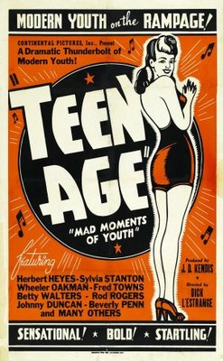 Teen Age movie poster (1944) tote bag