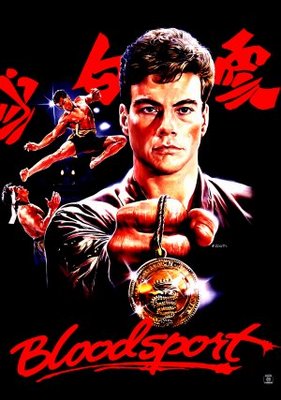 Bloodsport movie poster (1988) poster with hanger