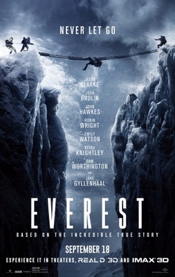 Everest movie poster (2015) wood print