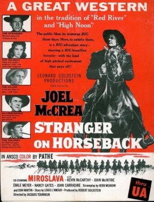 Stranger on Horseback movie poster (1955) poster with hanger