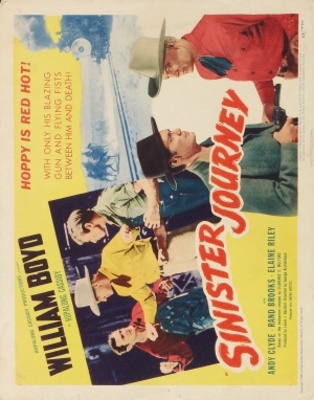 Sinister Journey movie poster (1948) wooden framed poster