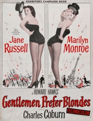 Gentlemen Prefer Blondes movie poster (1953) wooden framed poster
