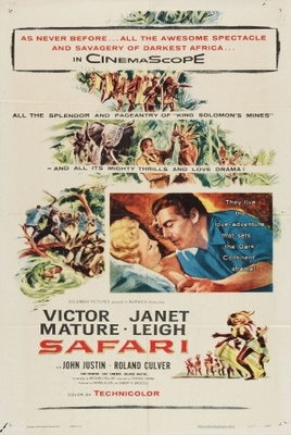 Safari movie poster (1956) metal framed poster