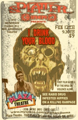 I Drink Your Blood movie poster (1970) pillow