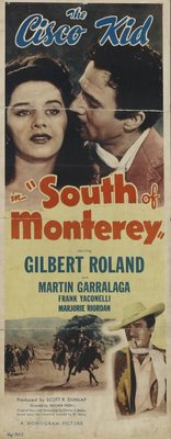 South of Monterey movie poster (1946) pillow