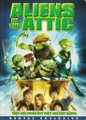 Aliens in the Attic movie poster (2009) wood print