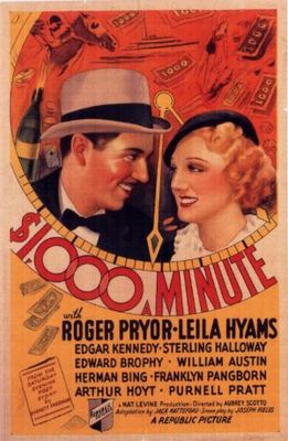 1,000 Dollars a Minute movie poster (1935) pillow