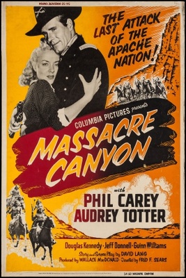 Massacre Canyon movie poster (1954) poster