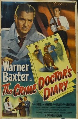 The Crime Doctor's Diary movie poster (1949) metal framed poster