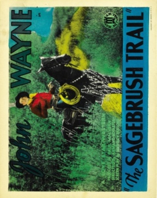 Sagebrush Trail movie poster (1933) wood print