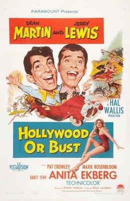 Hollywood or Bust movie poster (1956) metal framed poster