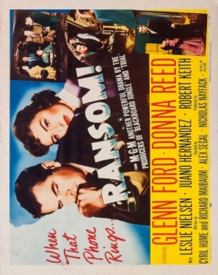 Ransom! movie poster (1956) poster with hanger