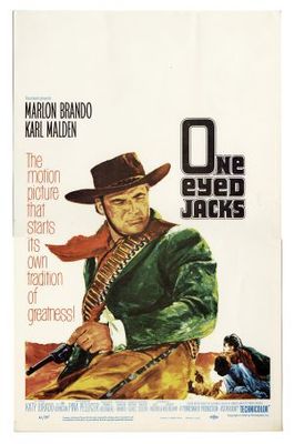One-Eyed Jacks movie poster (1961) wooden framed poster