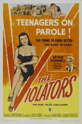The Violators movie poster (1957) wood print