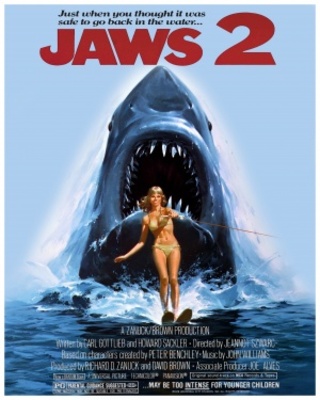 Jaws 2 movie poster (1978) wood print