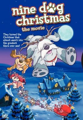 Nine Dog Christmas movie poster (2001) wood print