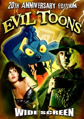 Evil Toons movie poster (1992) wooden framed poster