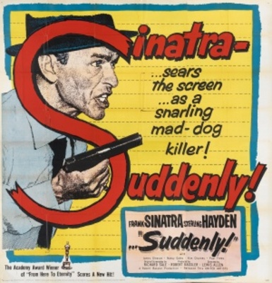 Suddenly movie poster (1954) wood print