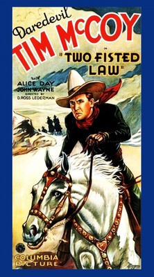 Two-Fisted Law movie poster (1932) wooden framed poster