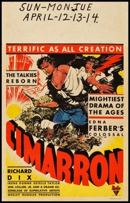 Cimarron movie poster (1931) canvas poster