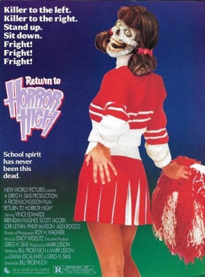 Return to Horror High movie poster (1987) metal framed poster