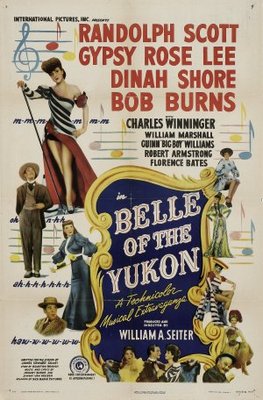 Belle of the Yukon movie poster (1944) wooden framed poster