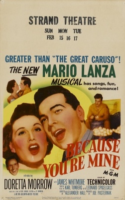 Because You're Mine movie poster (1952) poster