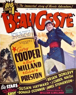 Beau Geste movie poster (1939) poster with hanger