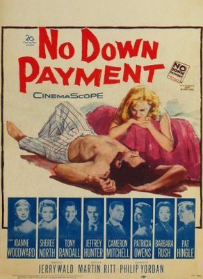 No Down Payment movie poster (1957) wooden framed poster