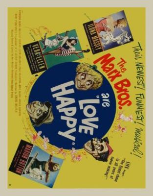Love Happy movie poster (1949) wood print