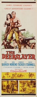 The Deerslayer movie poster (1957) metal framed poster