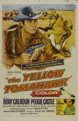 The Yellow Tomahawk movie poster (1954) wooden framed poster
