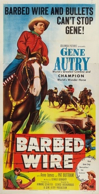Barbed Wire movie poster (1952) poster with hanger