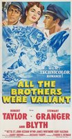 All the Brothers Were Valiant movie poster (1953) t-shirt #697648