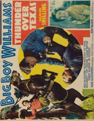 Thunder Over Texas movie poster (1934) metal framed poster